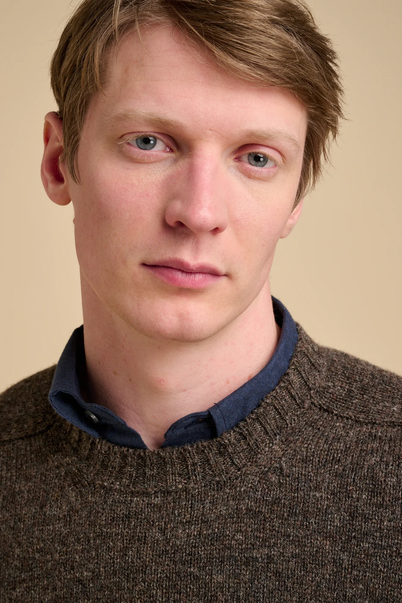 Men's Shetland Jumper - Brown - Image 4