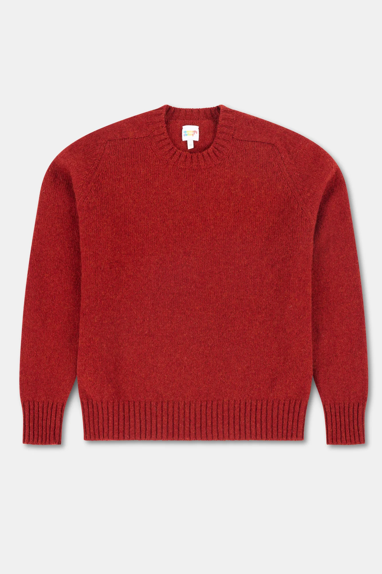 Men's Shetland Jumper - Dark Red - Image 5