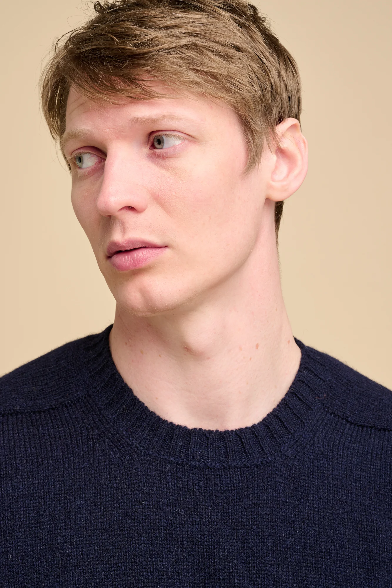 Men's Shetland Jumper - Navy - Image 5