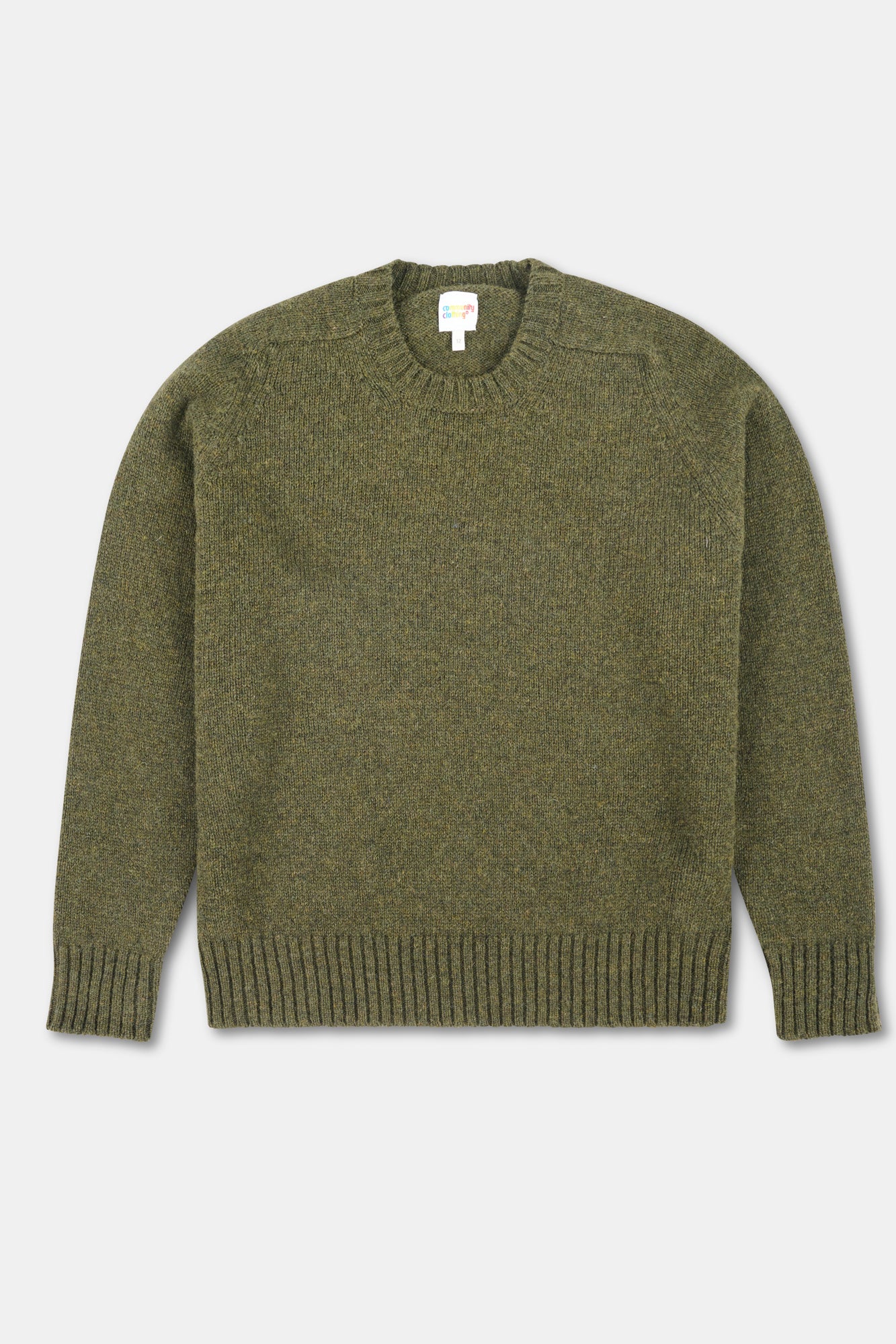 Men's Shetland Jumper - Olive - Image 6