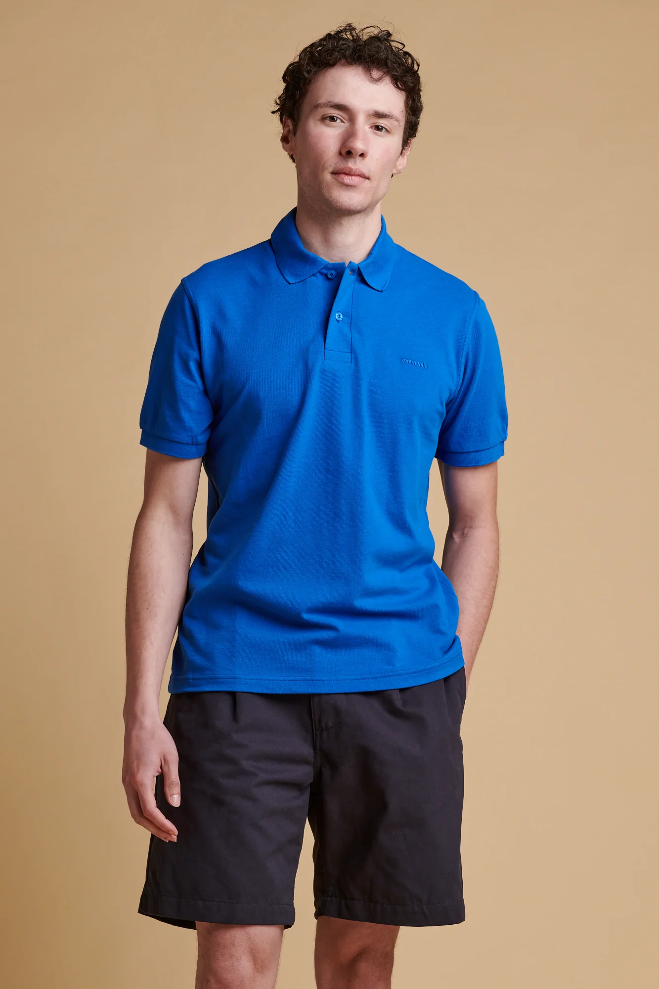 Men's Short Sleeve Polo Shirt - Cobalt