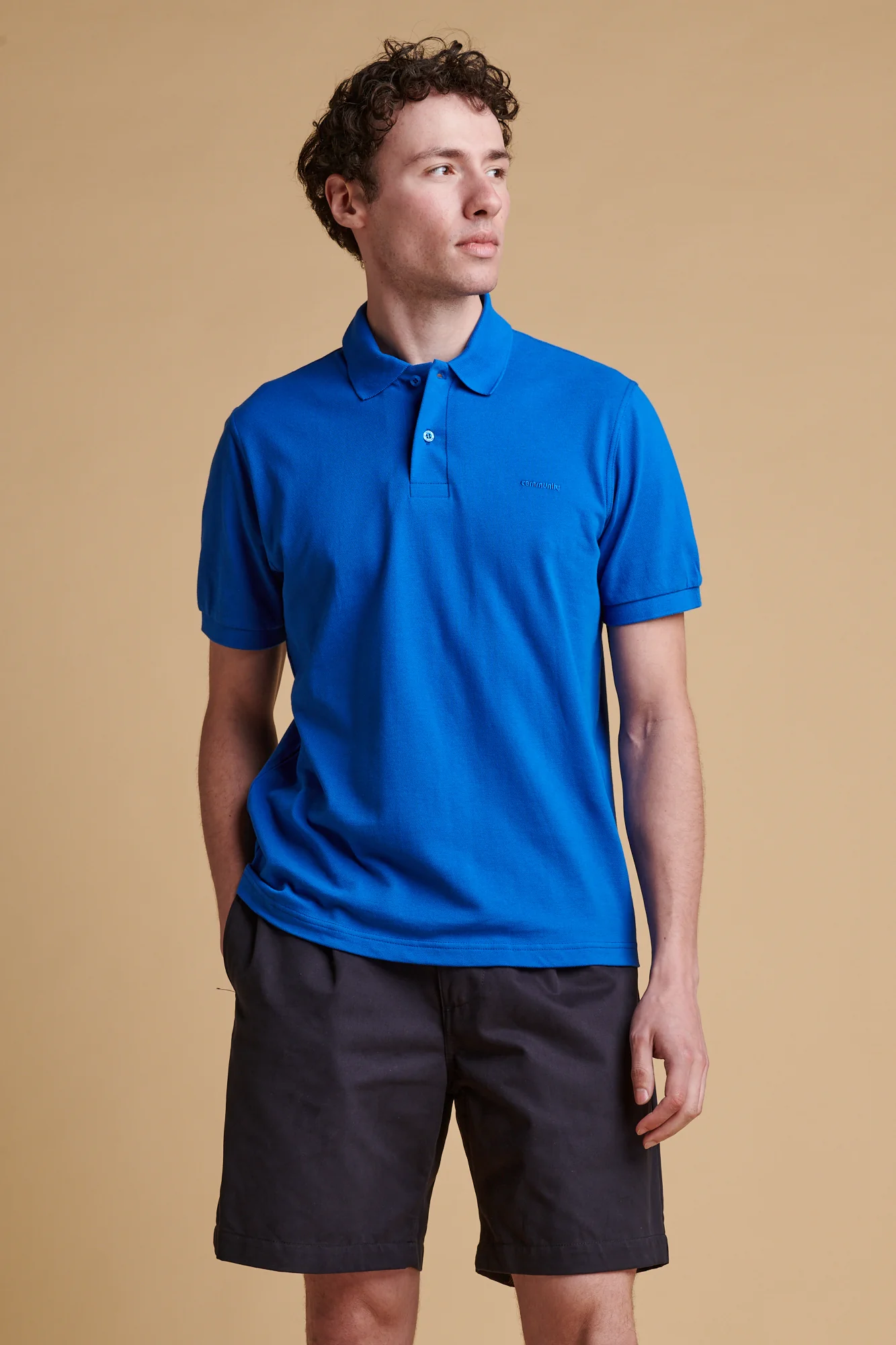 Men's Short Sleeve Polo Shirt - Cobalt - Image 2