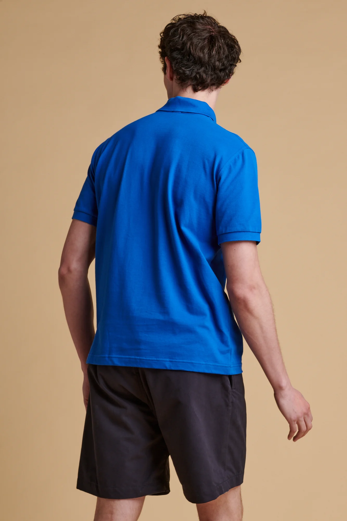 Men's Short Sleeve Polo Shirt - Cobalt - Image 3