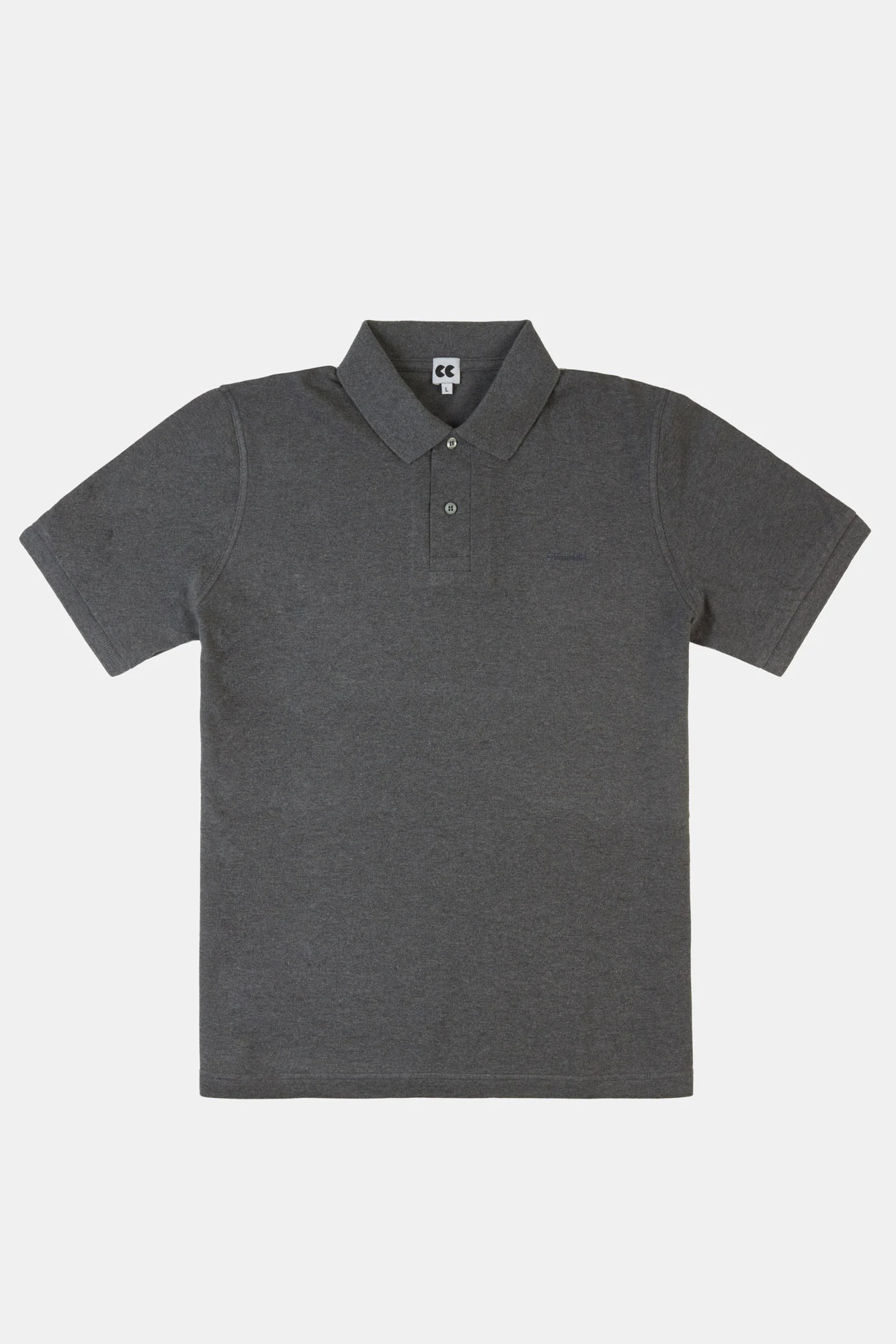 Men's Short Sleeve Polo Shirt - Grey Marl - Image 5