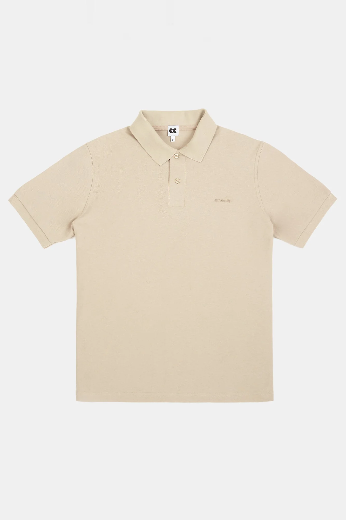 Men's Short Sleeve Polo Shirt - Stone - Image 4