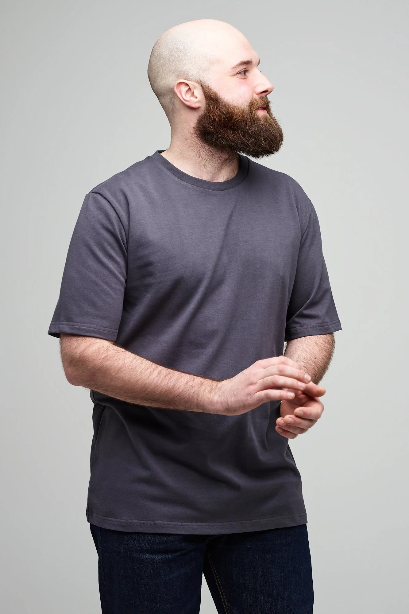 Men's Short Sleeve T Shirt - Slate Grey - Image 2