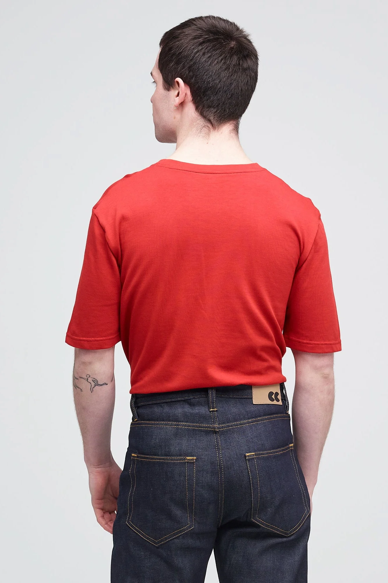 Men's Short Sleeve T Shirt - Crimson - Image 4