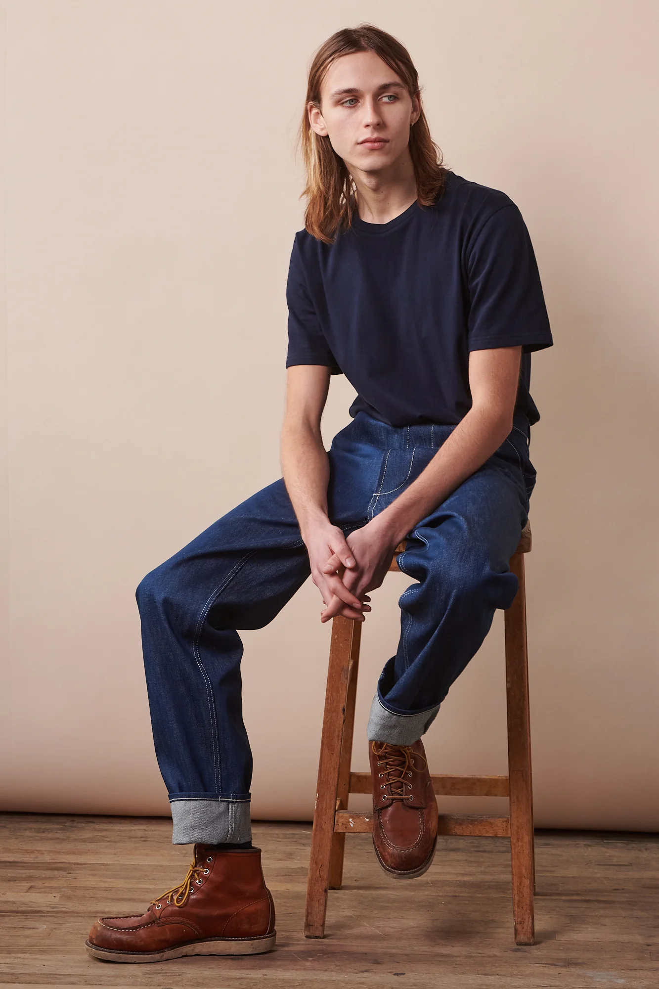 Men's Short Sleeve T Shirt Navy - Image 4