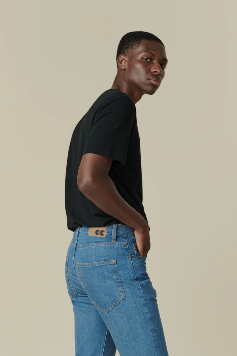 Men's Short Sleeve T Shirt Plastic Free - Black - Image 3