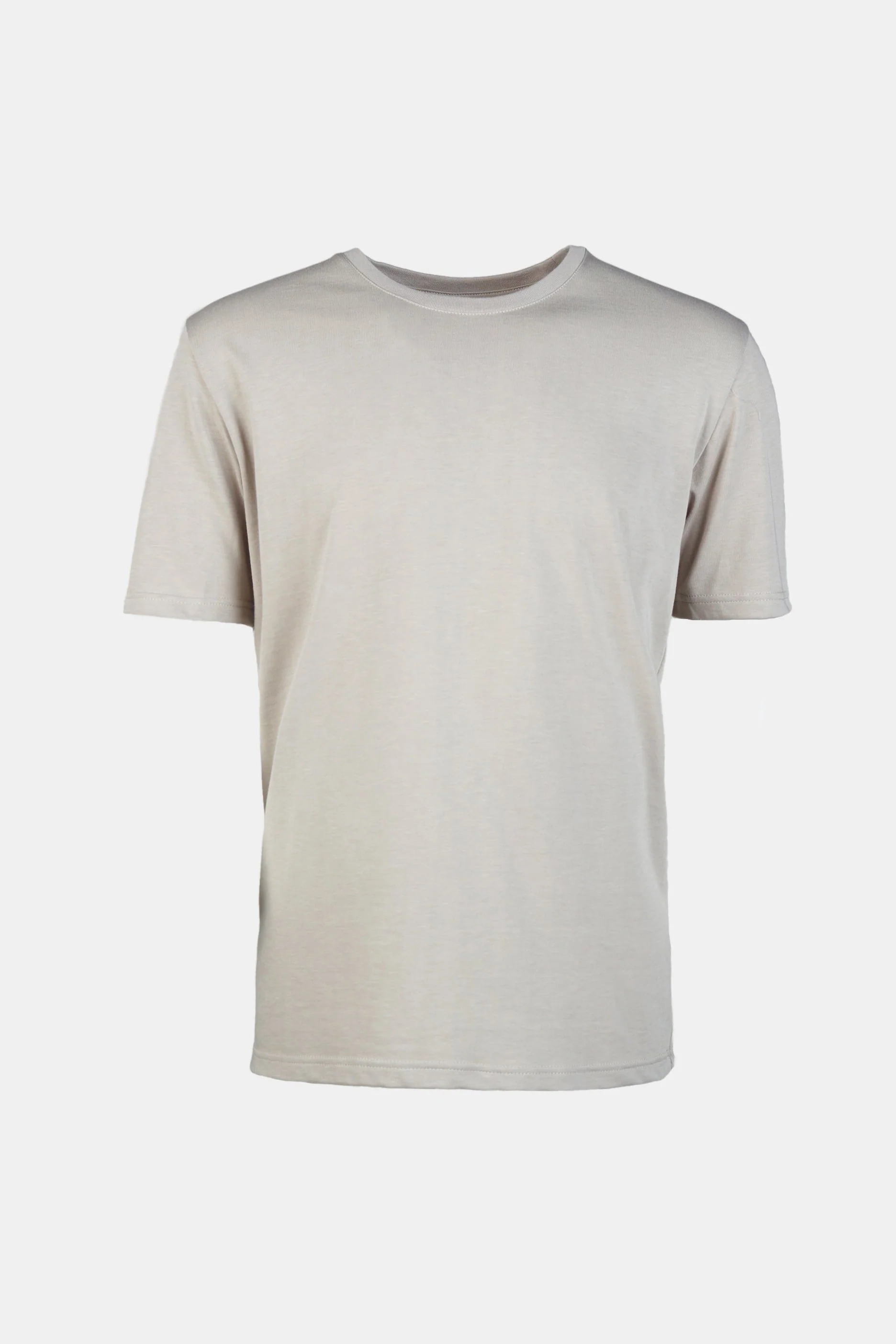 Mens Short Sleeve T Shirt - Stone - Image 4
