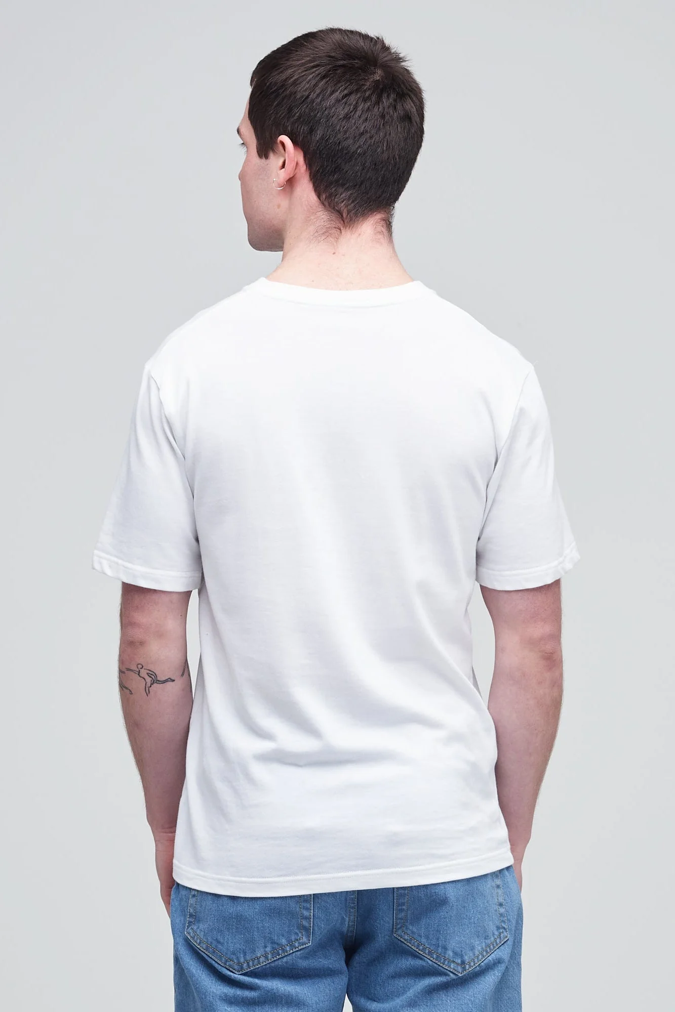 Men's Short Sleeve T Shirt - White - Image 3