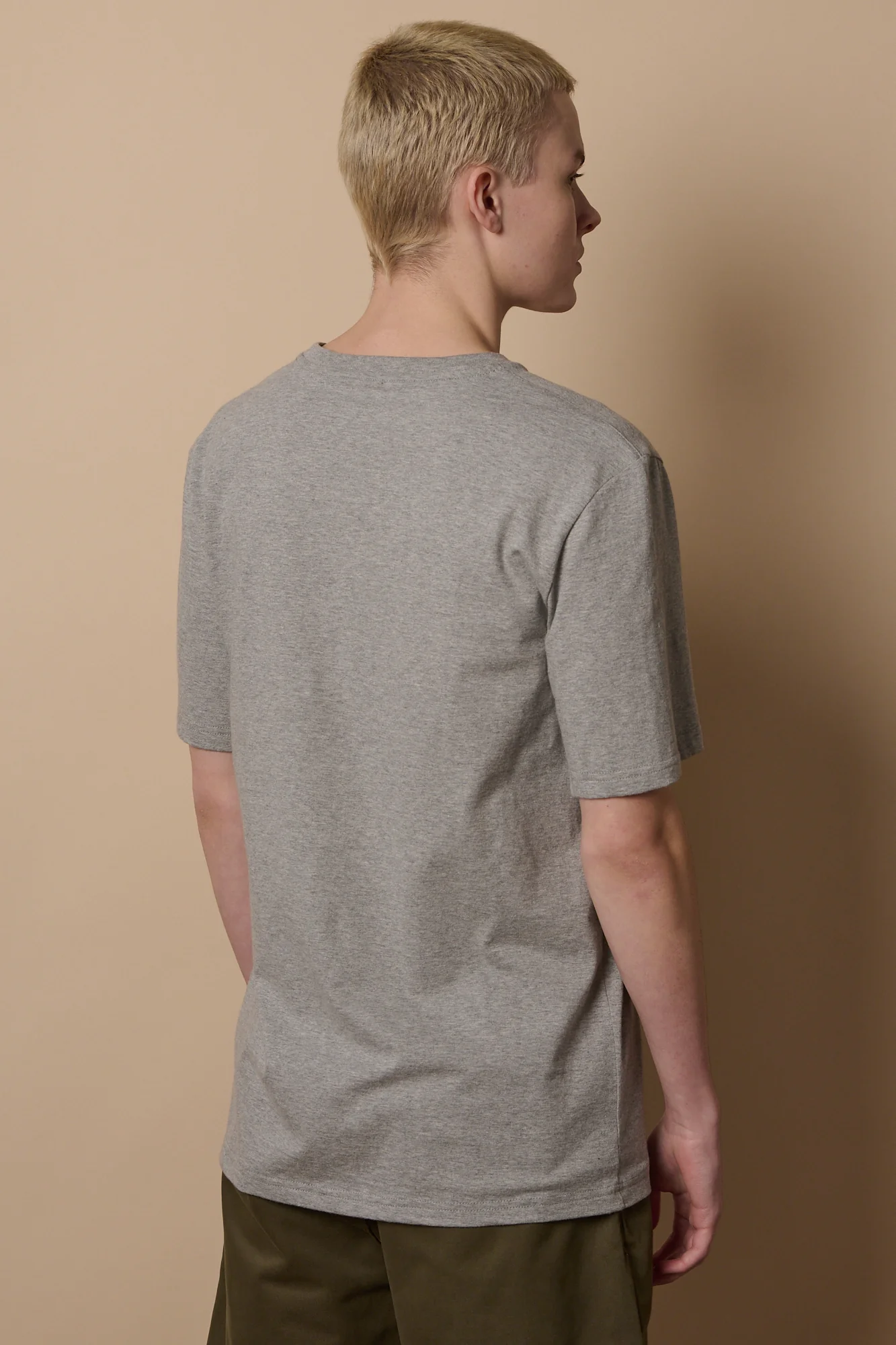 Men's Short Sleeve T Shirt Grey - Image 3