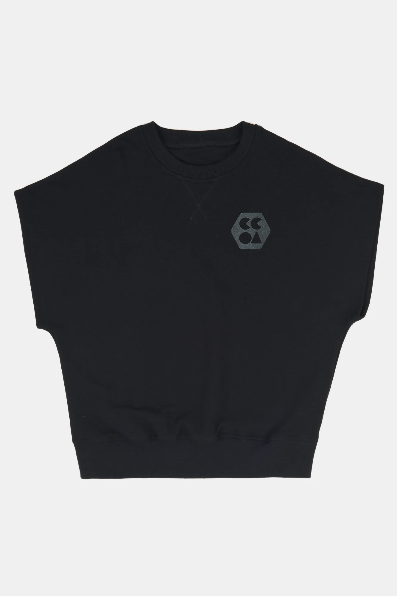 Men's Sleeveless Sweatshirt Plastic Free - Black - Image 3