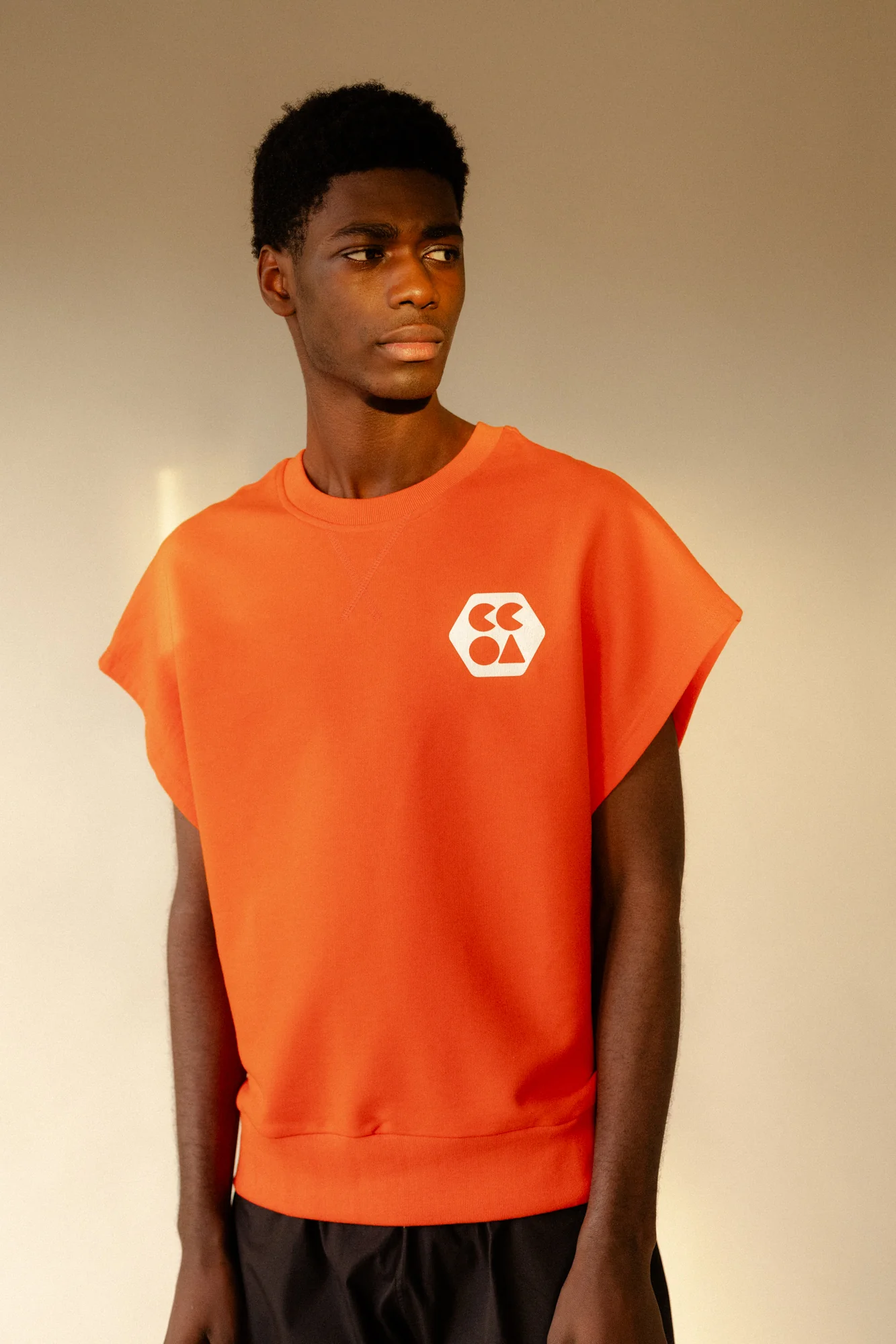 Men's Sleeveless Sweatshirt Plastic Free - Flame Red - Image 3