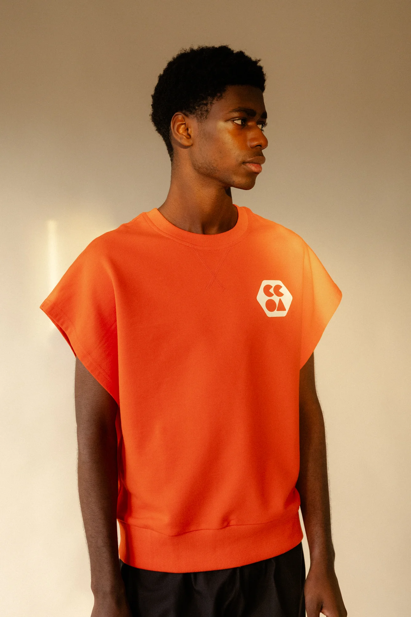 Men's Sleeveless Sweatshirt Plastic Free - Flame Red - Image 5