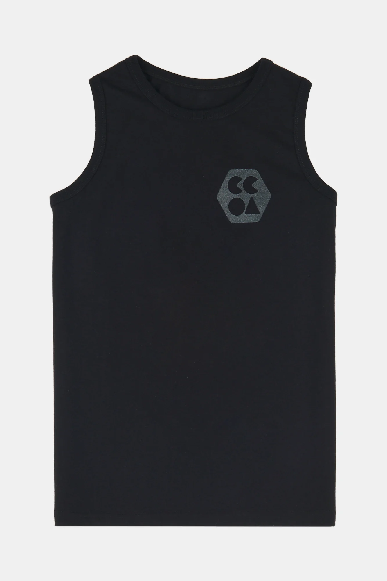Men's Sleeveless T Shirt Plastic Free - Black - Image 4