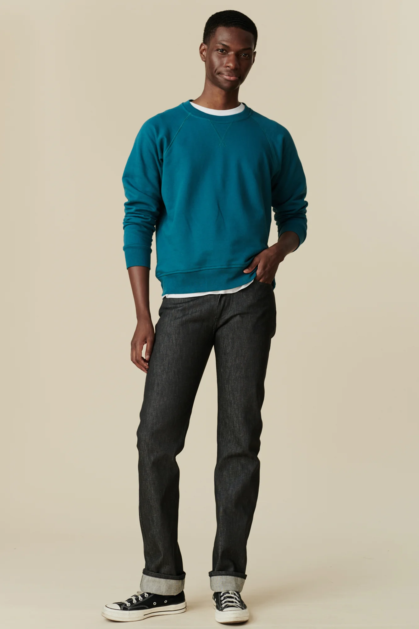 Barry Slim Denim Five Pocket Jeans - Black - Image 3