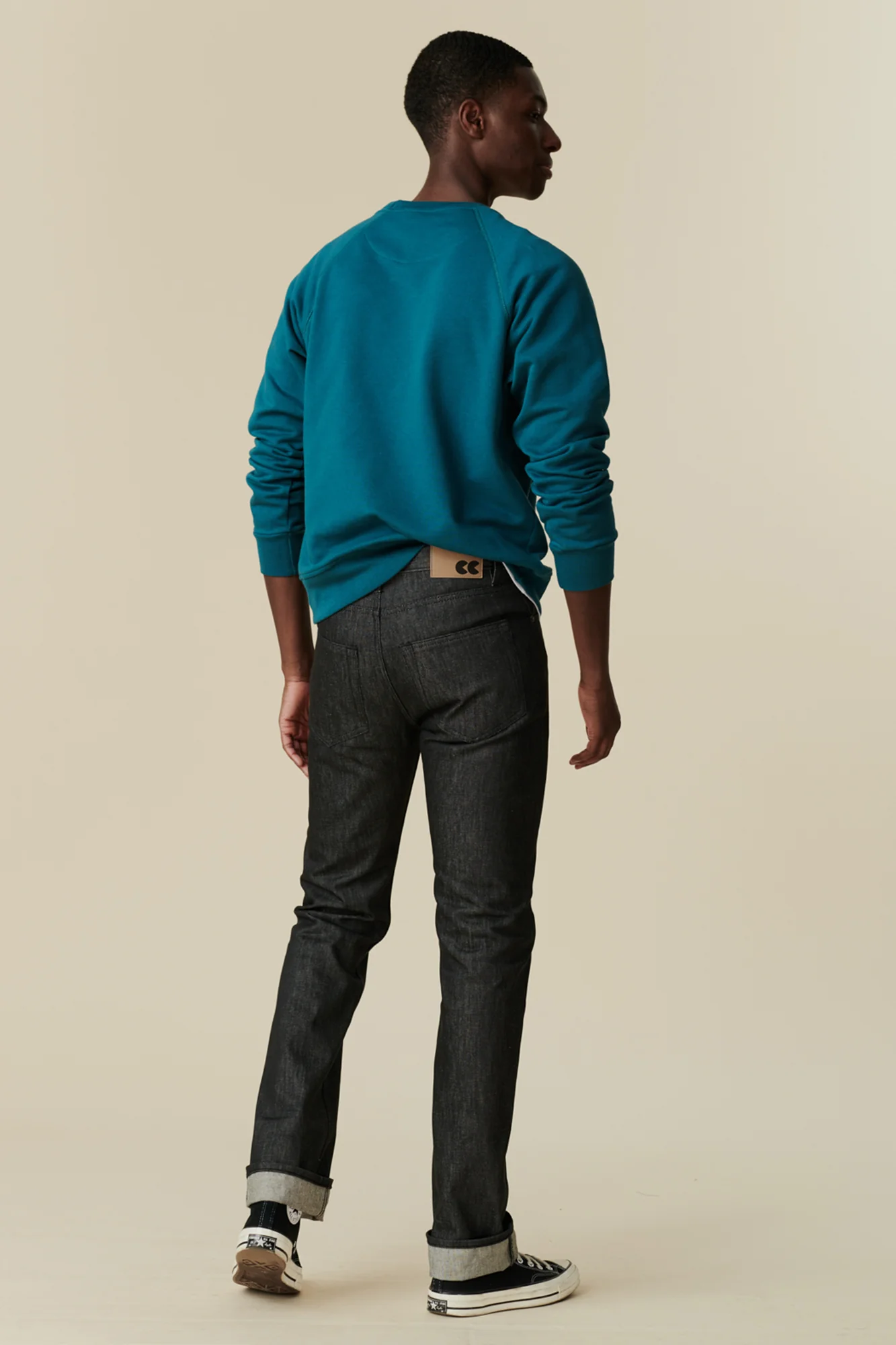 Barry Slim Denim Five Pocket Jeans - Black - Image 4