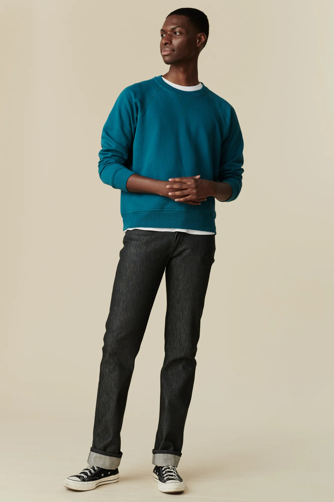 Barry Slim Denim Five Pocket Jeans - Black - Image 5