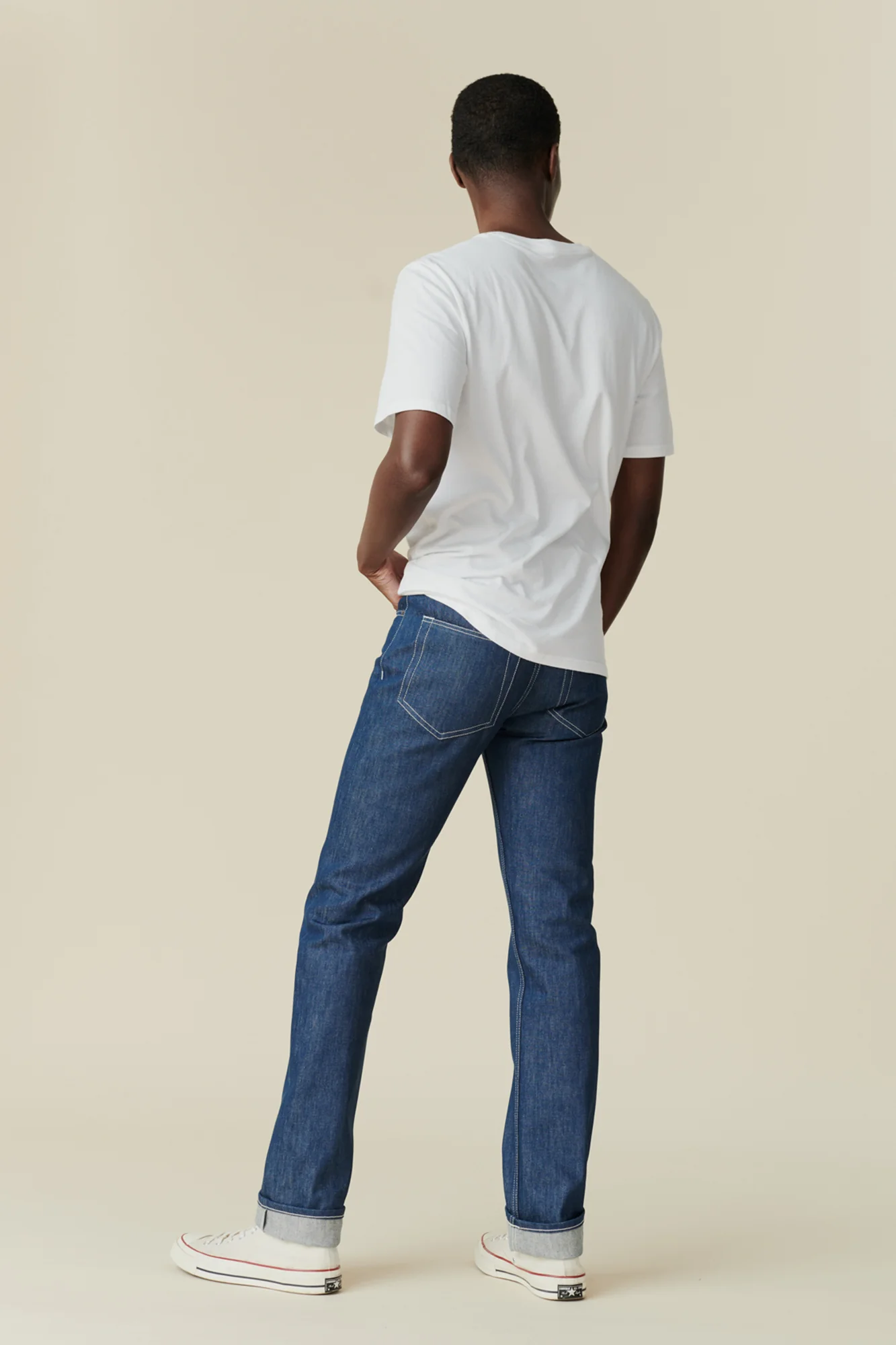 Barry Slim Denim Five Pocket Jeans - Blue - Image 2