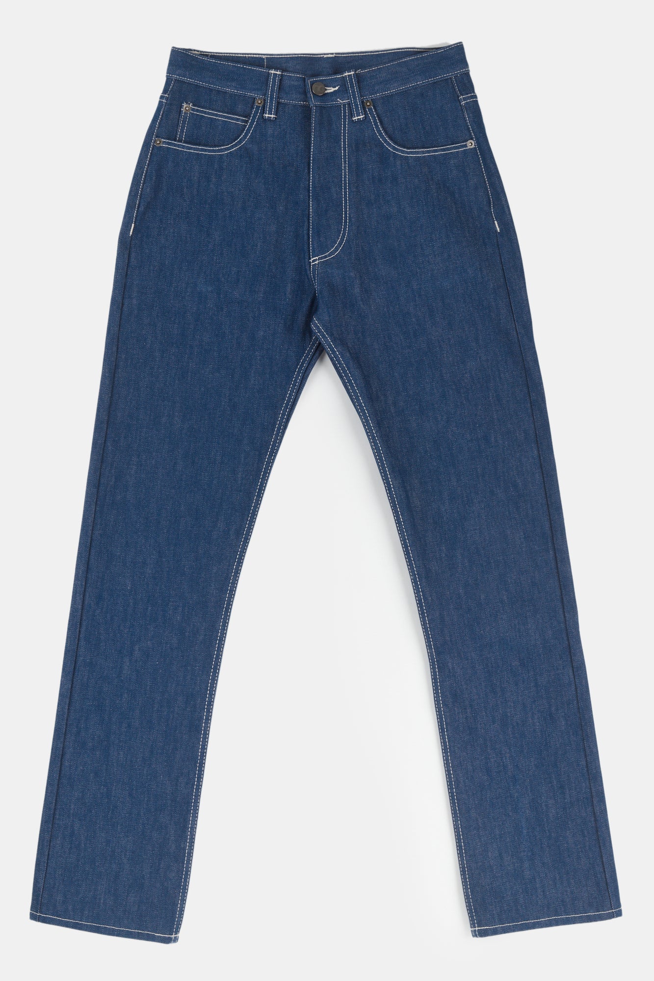Barry Slim Denim Five Pocket Jeans - Blue - Image 5