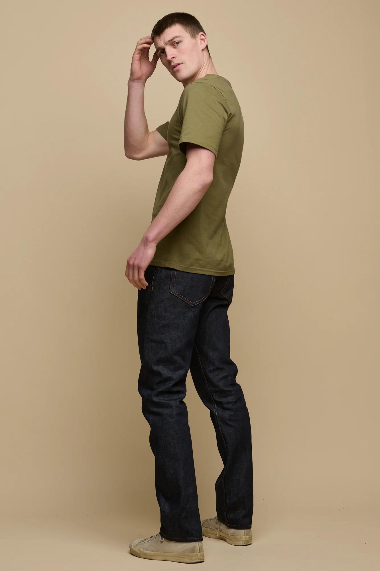 Barry Slim Selvedge Denim 5 Pocket Jean Raw Denim - Image 4