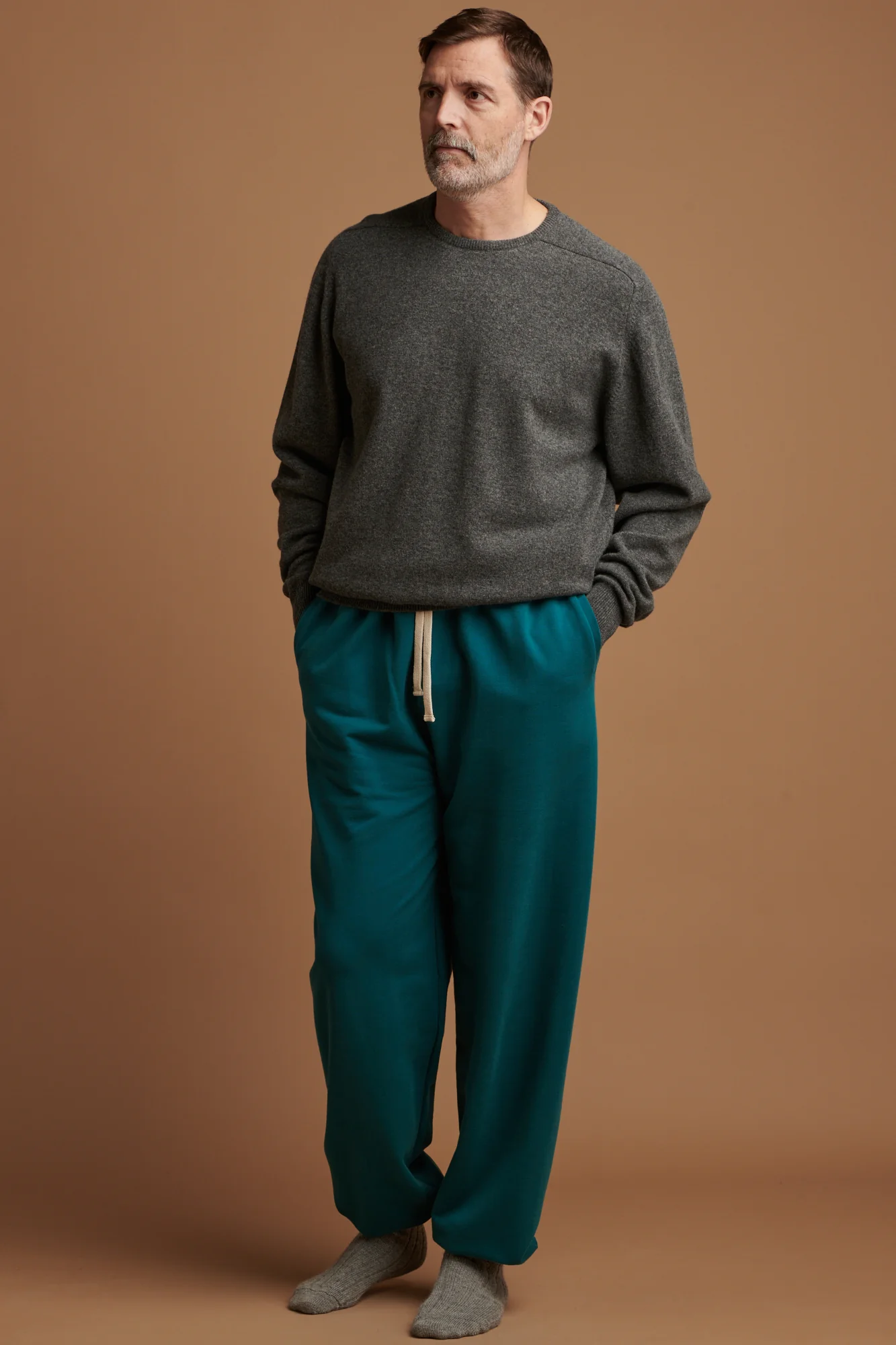 Men's Sweatpants - Teal - Image 2