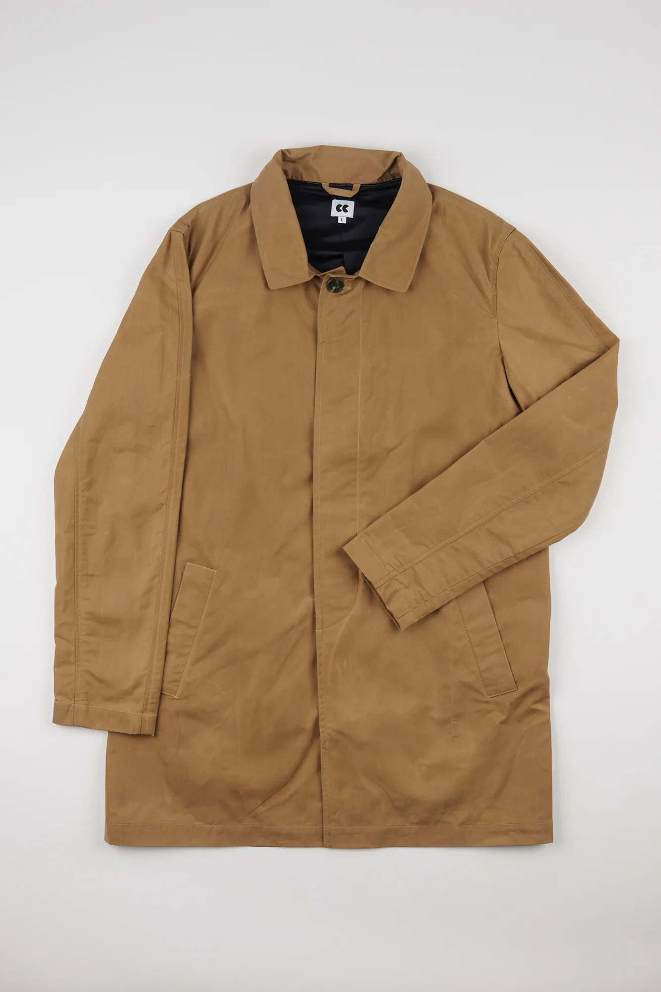 Men's Raincoat - Beige - Image 7