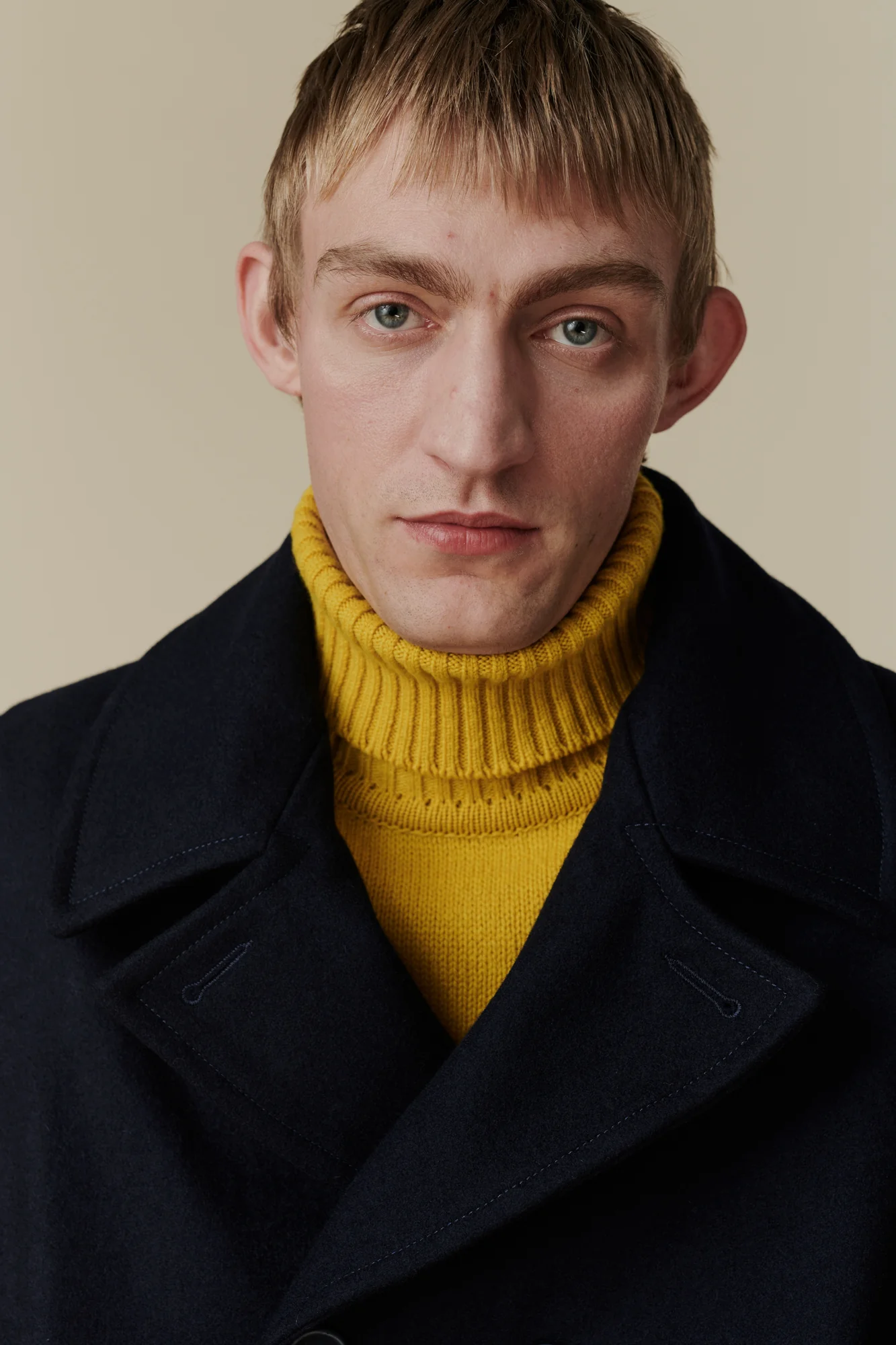 Men's Wool Peacoat - Navy - Image 3