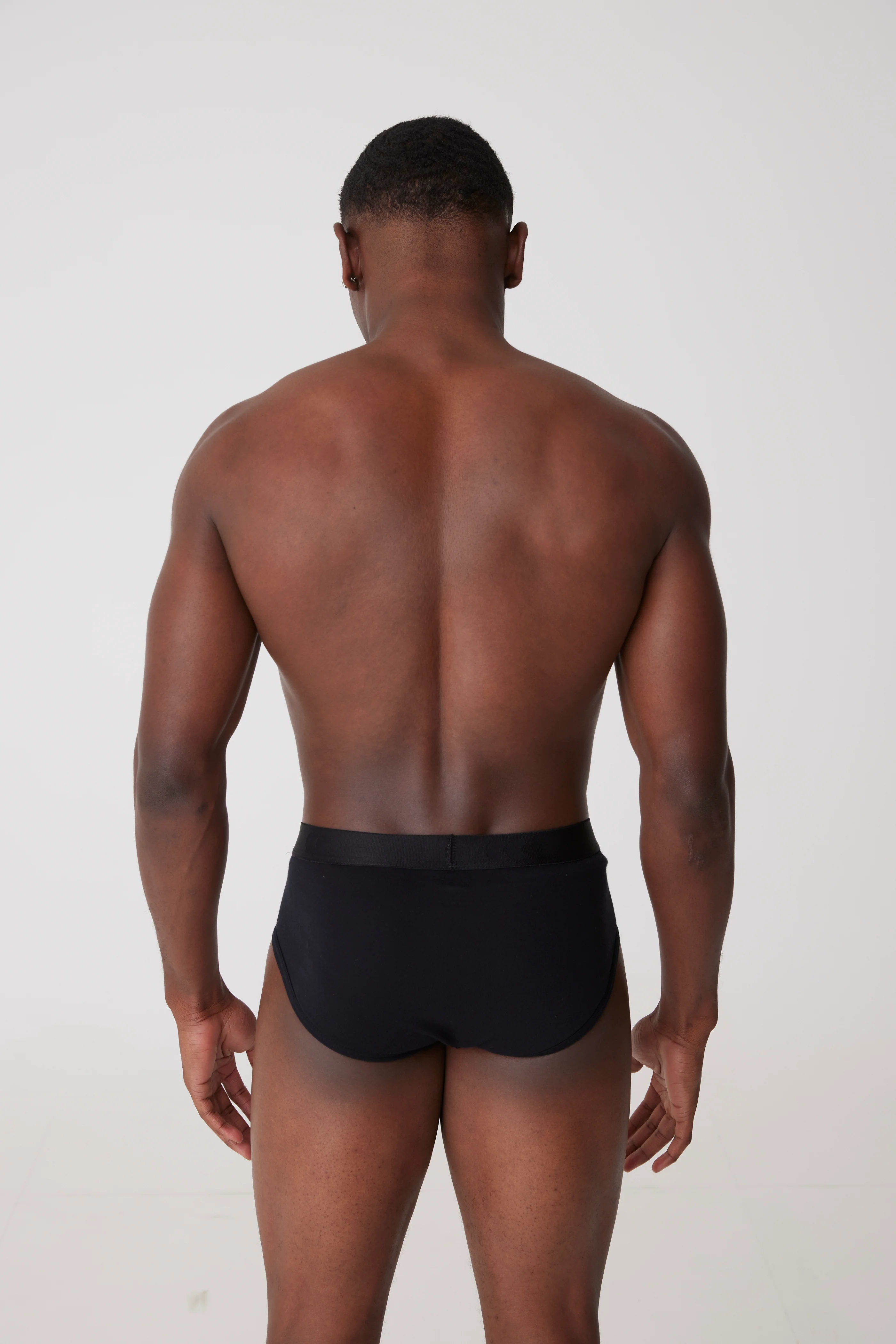 Men's Y Fronts 2 Pack - Black - Image 2