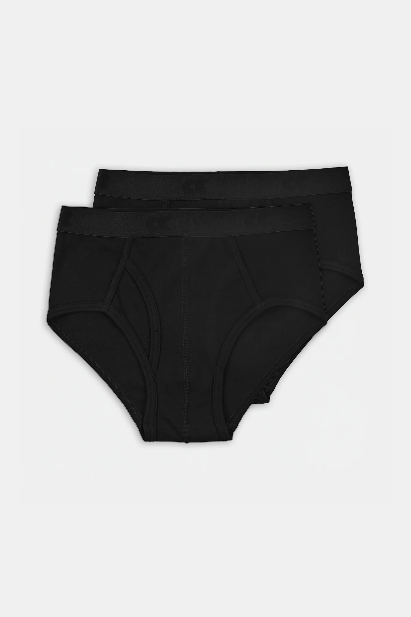 Men's Y Fronts 2 Pack - Black - Image 4