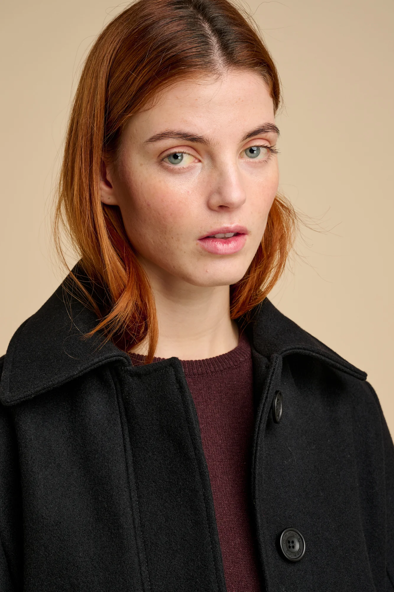 Nancy Short Wool Coat - Black - Image 3