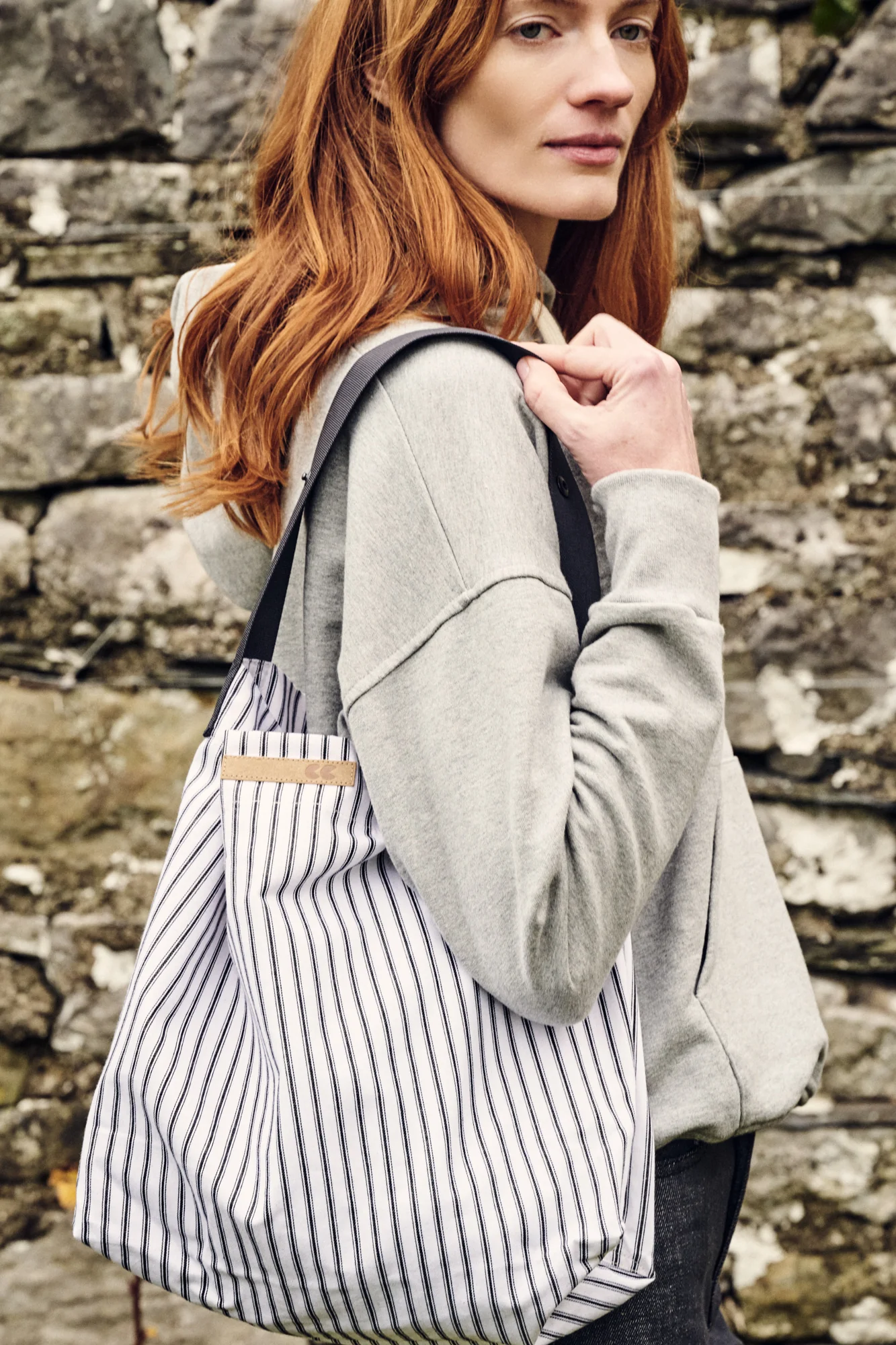 Pack-a-sack - White/Black Stripe