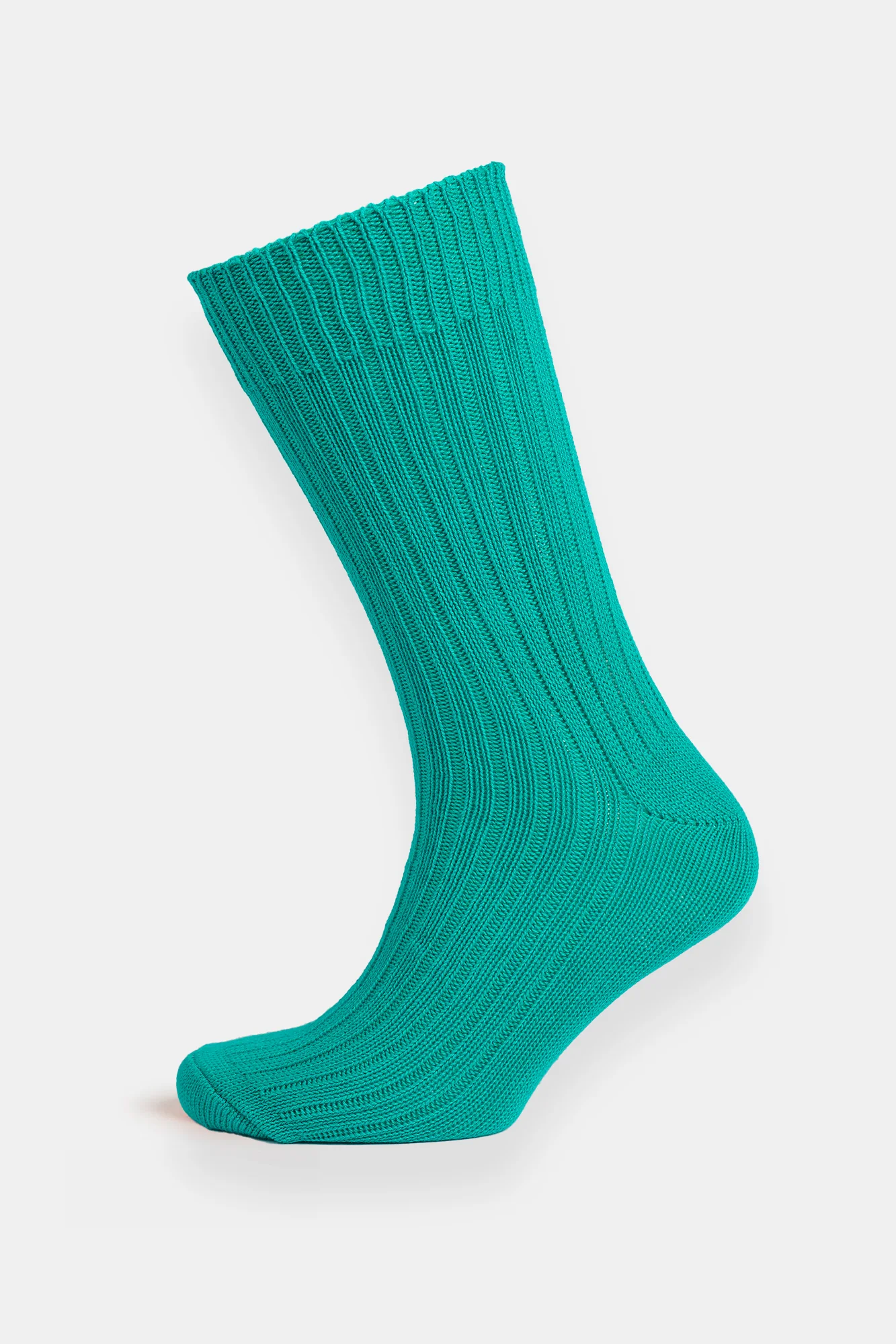 Premium Cotton Sock Rib - Emerald Green