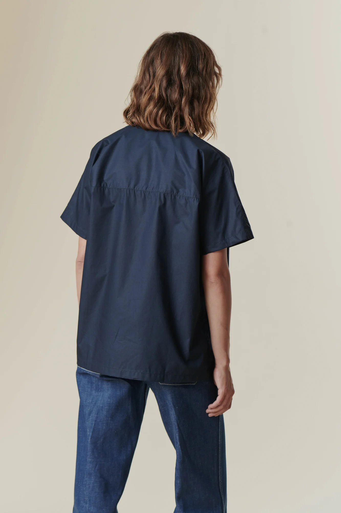 Women's Ava Short Sleeve Shirt - Navy - Image 3