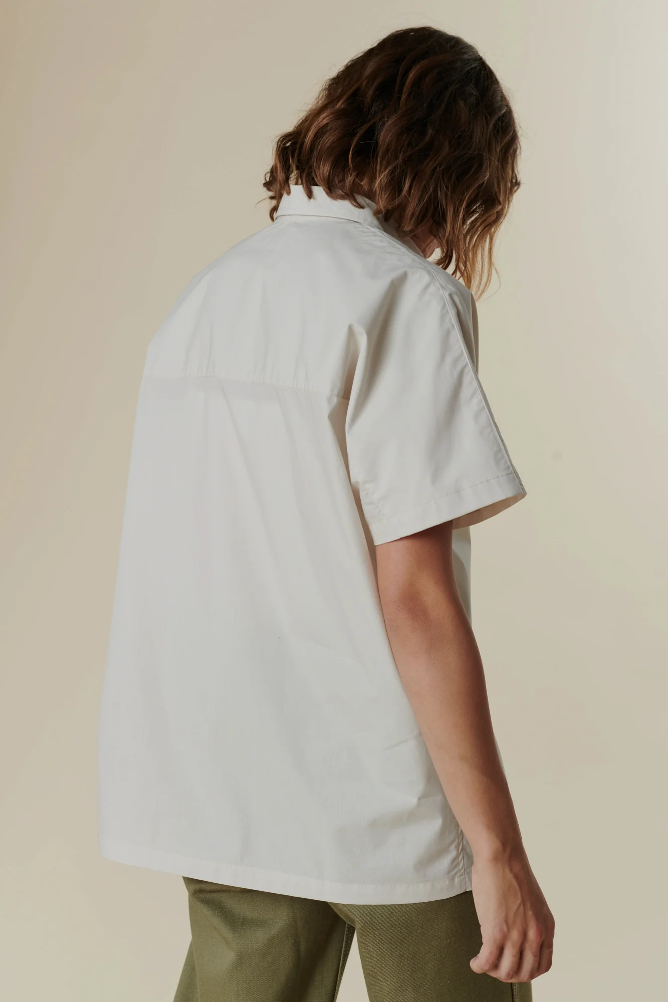 Women's Ava Short Sleeve Shirt - Stone - Image 3