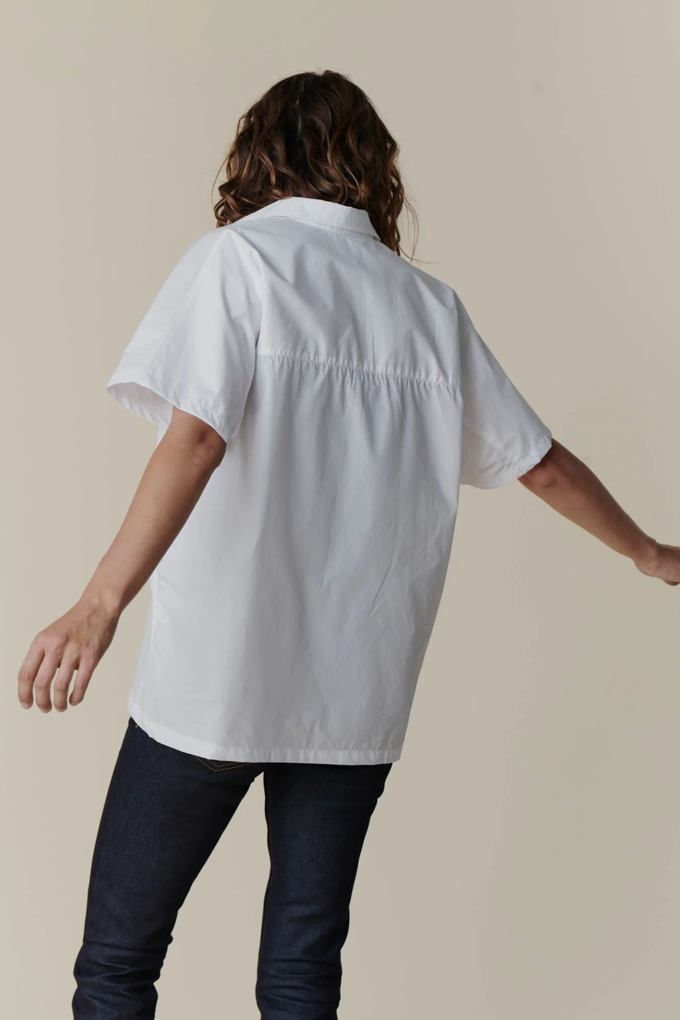 Women's Ava Short Sleeve Shirt - White - Image 4
