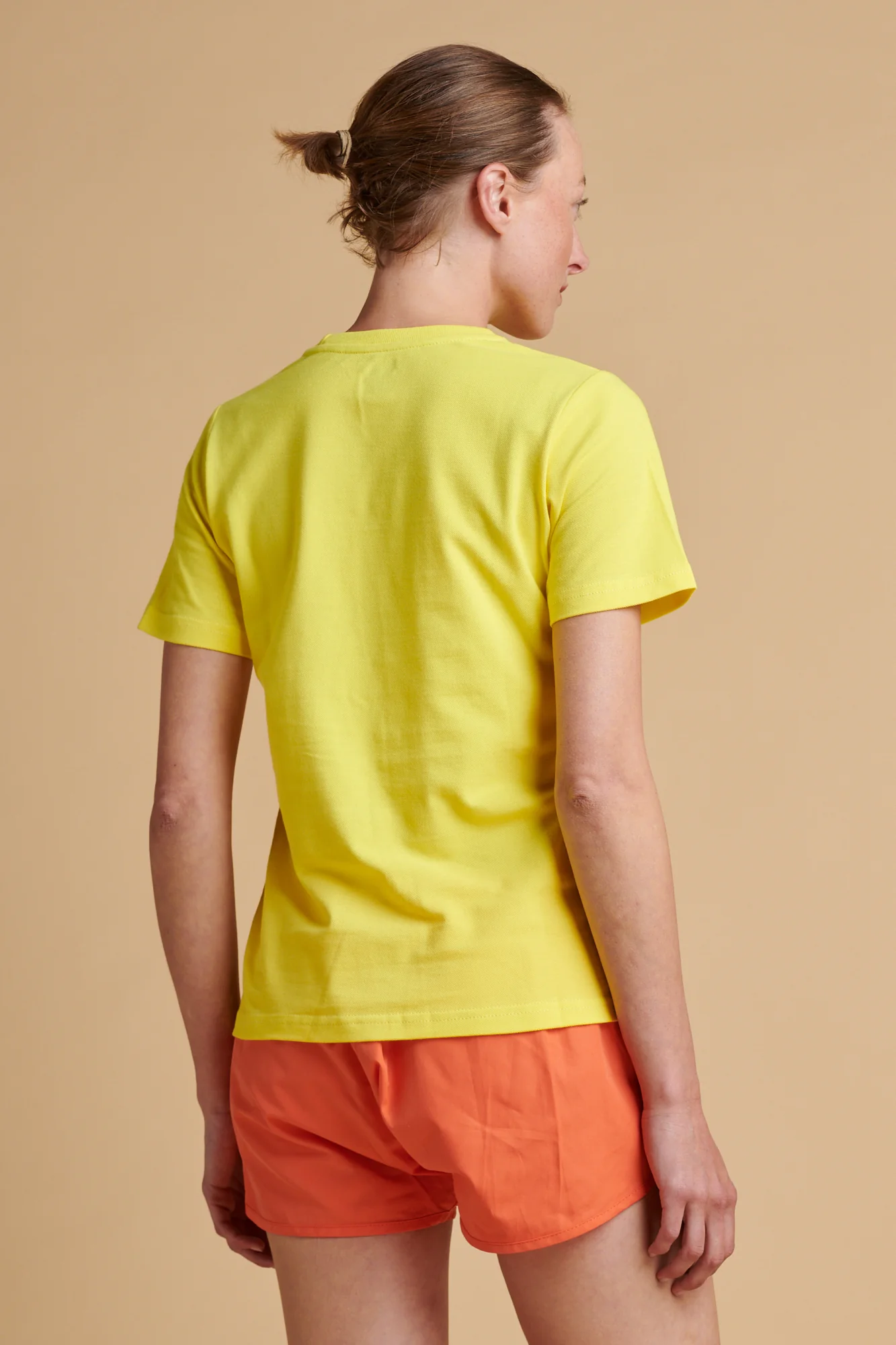 Women's Breathable T Shirt PF - Plain yellow - Image 2