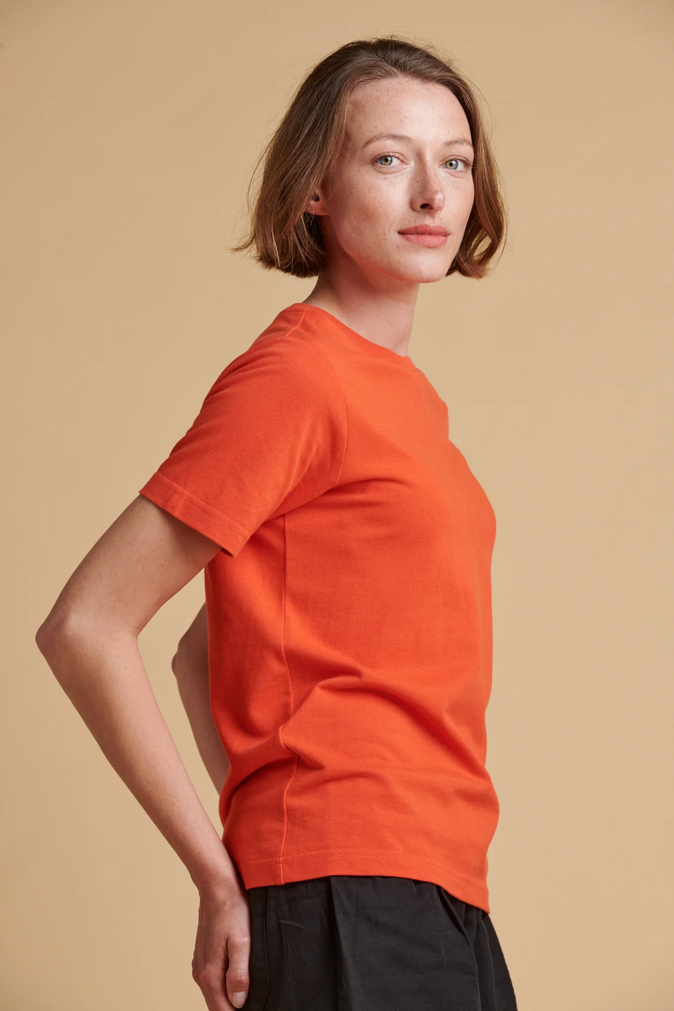 Women's Breathable T Shirt PF - Plain Red - Image 2