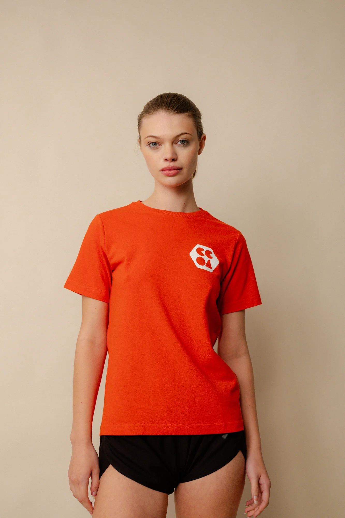 Women's Breathable T Shirt Plastic Free - Flame Red - Image 4