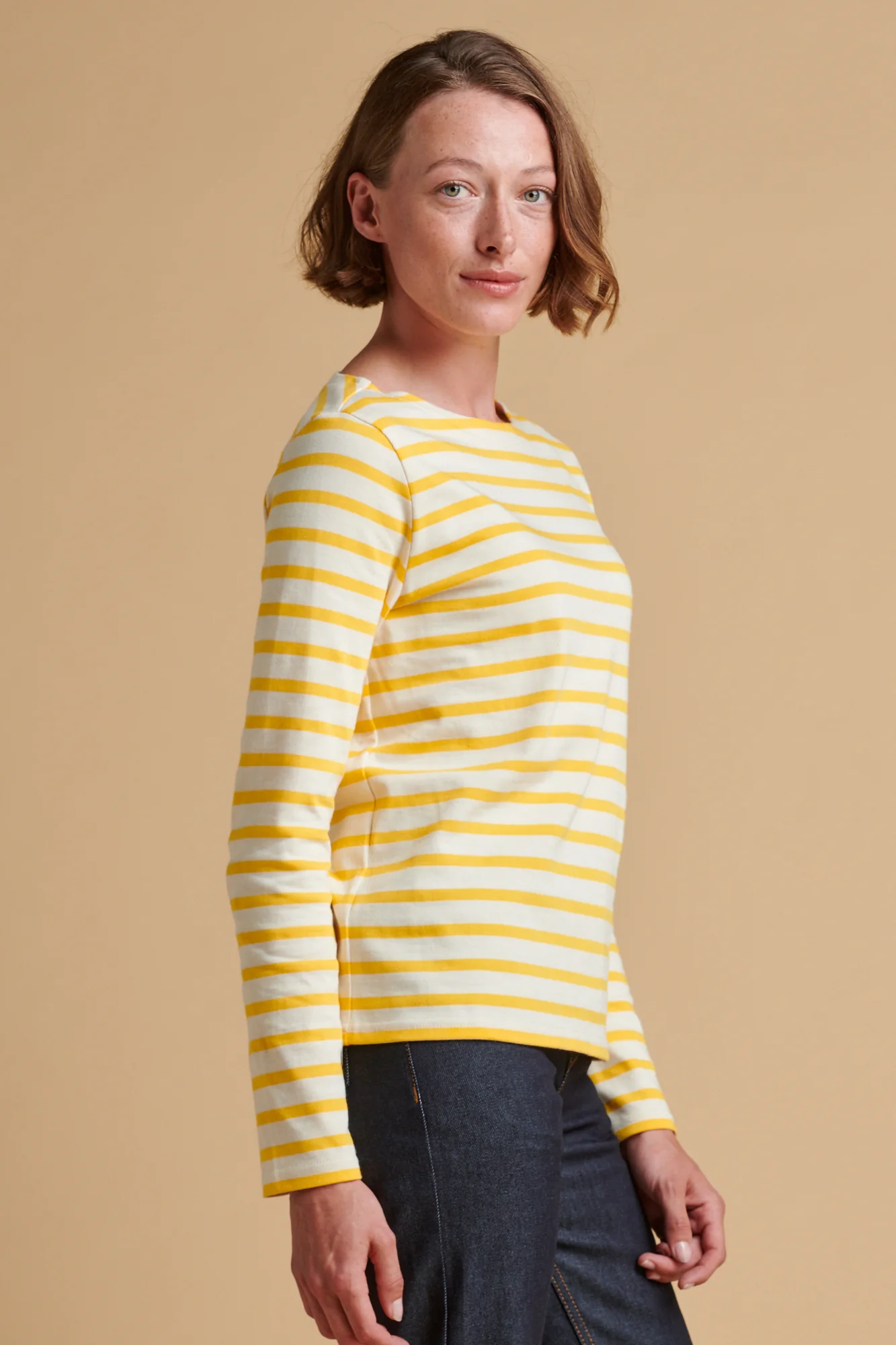 Women's Breton - Ecru/Yellow