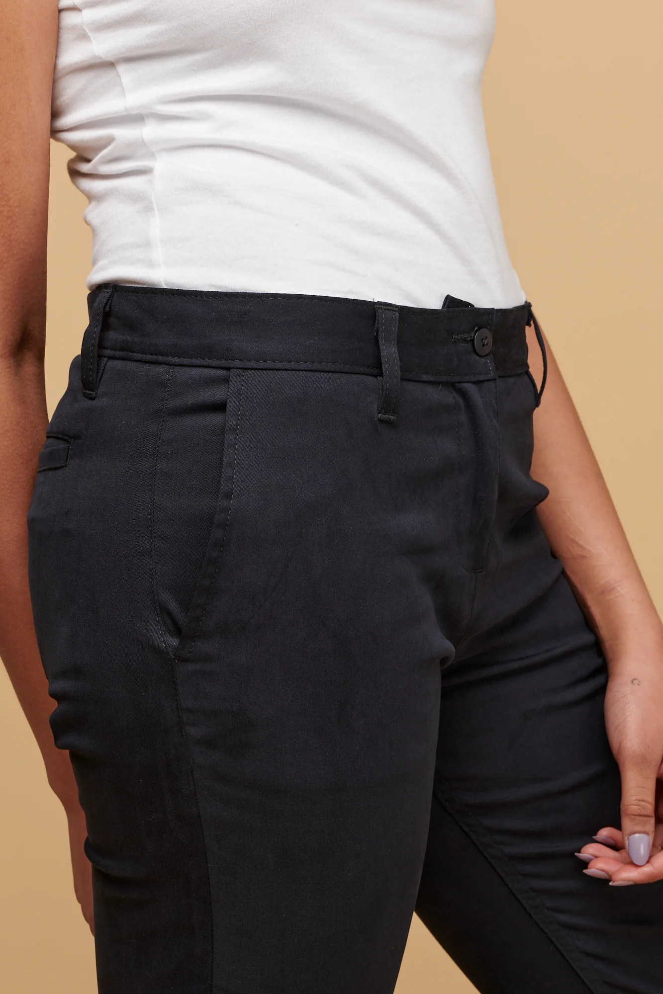 Women's Chino Slim Stretch - Navy - Image 5