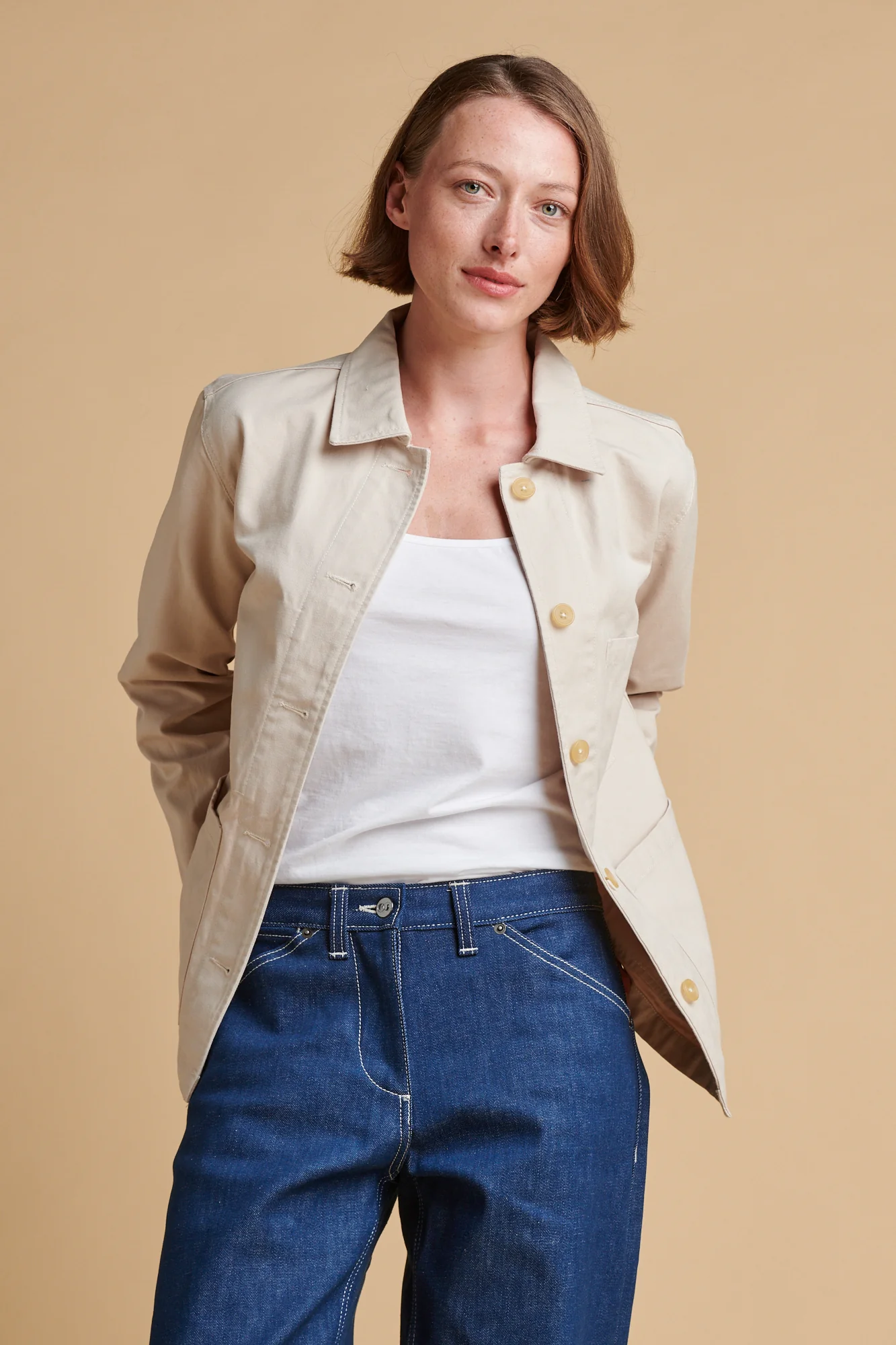 Women's Chore Jacket - Cream - Image 2