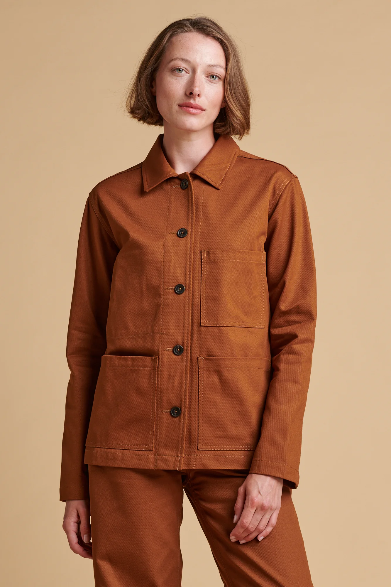 Women's Chore Jacket - Dark Tan