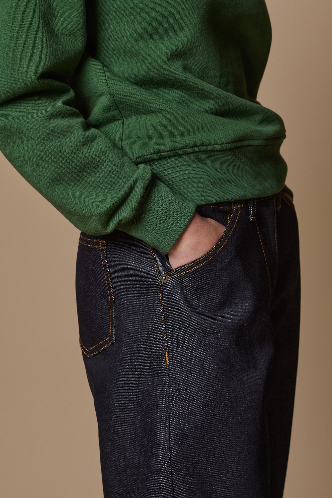 Women's Chore Wide Tapered Jean -Indigo - Image 5