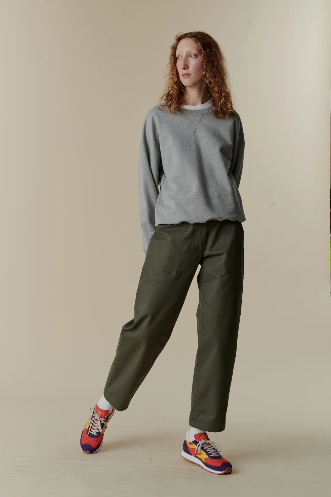 Women's Combat Heavyweight 100% Cotton Twill Trousers - Olive - Image 2