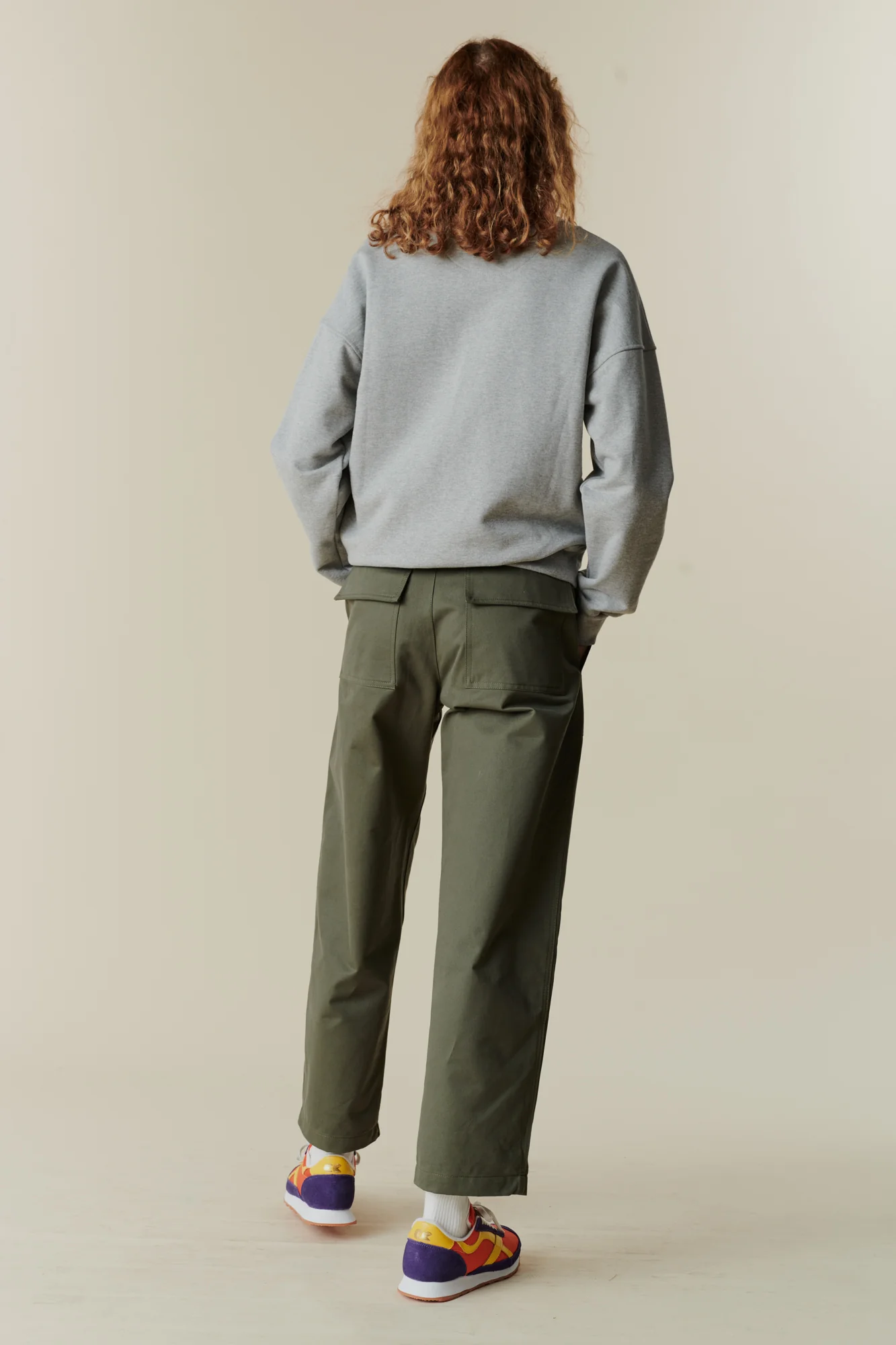 Women's Combat Heavyweight 100% Cotton Twill Trousers - Olive - Image 3
