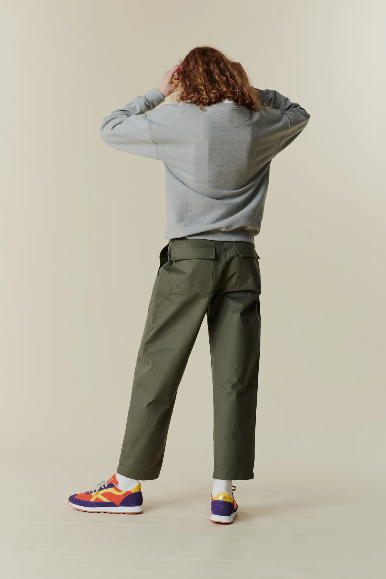 Women's Combat Heavyweight 100% Cotton Twill Trousers - Olive - Image 4