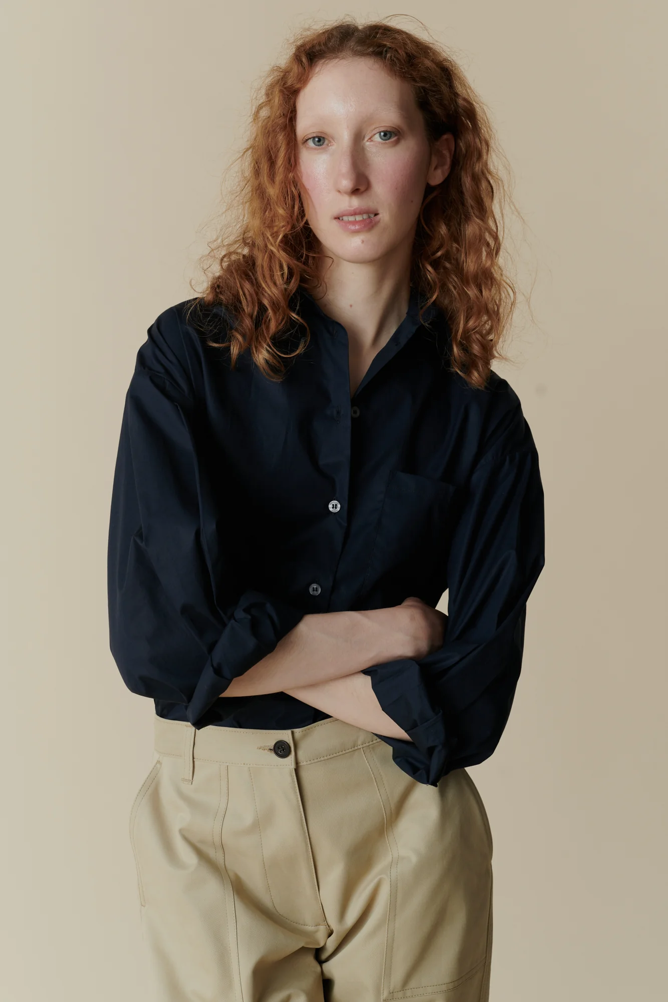 Women's Combat Heavyweight 100% Cotton Twill Trousers - Putty - Image 2