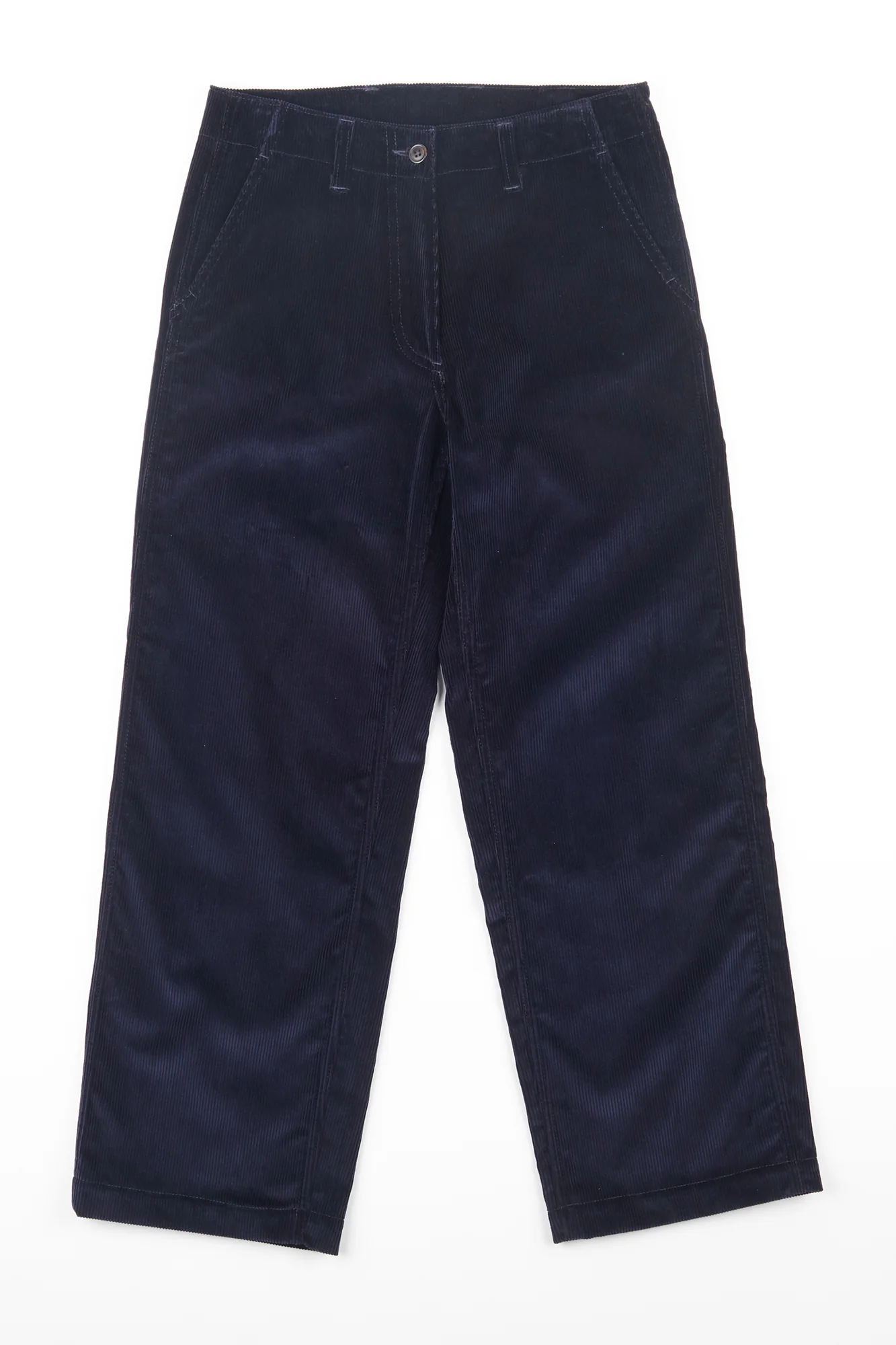 Women's Corduroy Work Trousers - Navy - Image 6